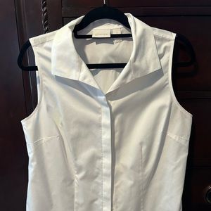 Chico’s white sleeveless shirt size 2
